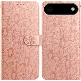 Mobigear Flowers iPhone Air Hoesje Bookcase Portemonnee - Roségoud