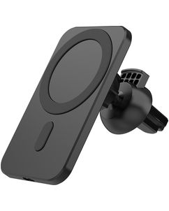 Mobigear ColorCharge MagSafe Telefoonhouder auto Ventilatierooster Magnetisch Universeel - Zwart