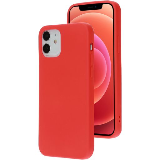 Mobiparts iPhone 12 Pro Siliconen Hoesje Backcover - Scarlet Red