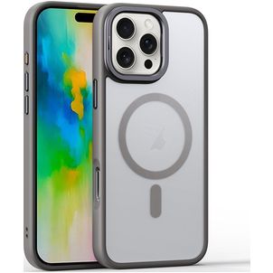 Mobigear Shockproof iPhone 16 Pro MagSafe Hoesje Hardcase Backcover - Grijs