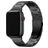 Mobigear Sydney Titanium Apple Watch Bandje Vouwsluiting - 49/46/45/44 mm - Zwart