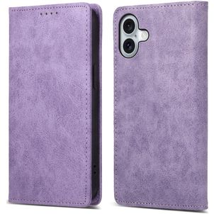 Mobigear Wallet iPhone 16 Plus Hoesje Bookcase Portemonnee - Paars