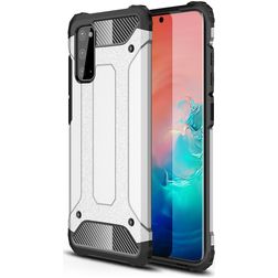Mobigear Outdoor Samsung Galaxy S20 Hoesje Hardcase Backcover Shockproof - Zilver