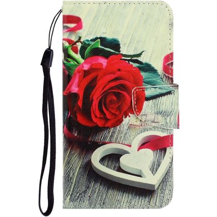 Mobigear Design Xiaomi Redmi 9C Hoesje Bookcase Portemonnee - Rozen