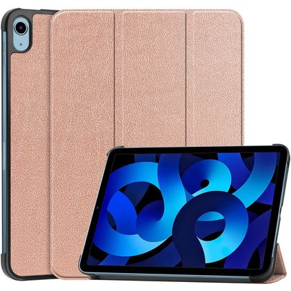 Mobigear Tri-Fold iPad 10 (2022) Hoes Bookcase - Roségoud
