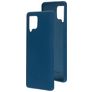 Mobiparts Samsung Galaxy A42 Siliconen Hoesje Backcover - Blueberry Blue