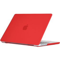 Mobigear Matte MacBook Pro 16 Inch (2021-2024) Hoes Hardshell Laptopcover MacBook Case - Rood - Model A2485 / A2780 / A2991