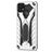 Mobigear Armor Stand Realme C21Y Hoesje Hardcase Backcover Shockproof met Standaard - Zilver