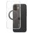 CARE by PanzerGlass Feature Case iPhone 16 Plus MagSafe Hoesje Hardcase Backcover - Transparant / Zwart