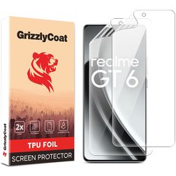 GrizzlyCoat Realme GT 6 Hydrogel TPU Screenprotector - Case Friendly (2-Pack)