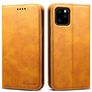 Suteni Art iPhone 11 Hoesje Bookcase Portemonnee - Cognac