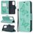 Mobigear Butterfly Samsung Galaxy A52 Hoesje Bookcase Portemonnee - Turquoise