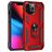 Mobigear Armor Ring iPhone 13 Pro Hoesje Hardcase Backcover Shockproof met Ringhouder - Rood