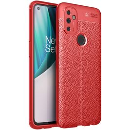 Mobigear Luxury OnePlus Nord N100 Hoesje Flexibel TPU Backcover - Rood