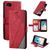 Mobigear Rhombus iPhone 7 Hoesje Bookcase Portemonnee - Rood