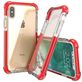 Mobigear Full Bumper iPhone XS Hoesje Hardcase Backcover Shockproof - Transparant / Rood