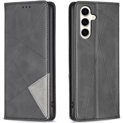 Mobigear Rhombus Slim Samsung Galaxy S23 FE Hoesje Bookcase - Zwart