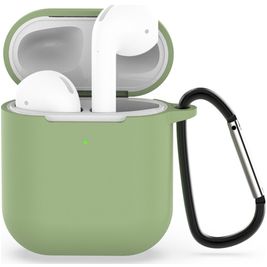 Mobigear Classic Apple AirPods 1 Hoesje Flexibel Siliconen - Groen