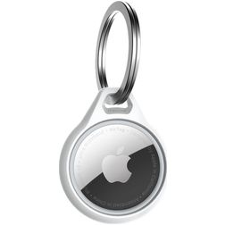 ITSkins AirCover Apple AirTag Hoesje Flexibel TPU Sleutelhanger - Wit
