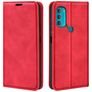 Mobigear Retro Slim Motorola Moto G71 5G Hoesje Bookcase Portemonnee - Rood
