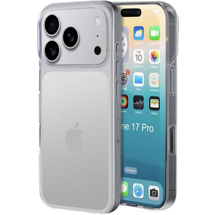 Mobiparts Classic Doorzichtig iPhone 17 Pro Hoesje Flexibel TPU Backcover - Transparant