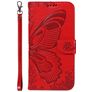 Mobigear Butterfly Samsung Galaxy S25 Plus Hoesje Bookcase Portemonnee - Rood