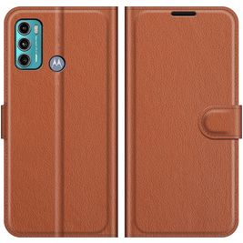 Mobigear Classic Motorola Moto G60 Hoesje Bookcase Portemonnee - Bruin