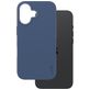 CARE by PanzerGlass Fashionable iPhone 16 Siliconen MagSafe Hoesje Backcover - Blauw