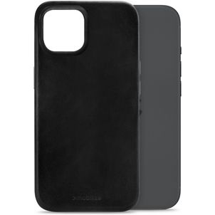 Mobilize Premium iPhone 15 MagSafe Hoesje Echt Leer Backcover - Zwart