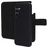 Mobiparts Samsung Galaxy A16 MagSafe Hoesje Echt Leer Uitneembare 2in1 Bookcase Portemonnee - Zwart