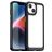Mobigear Crystal iPhone 15 Hoesje Hardcase Backcover - Transparant / Zwart