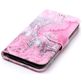 Mobigear Marble iPhone XS Hoesje Bookcase Portemonnee - Roze
