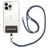 Mobigear Nylon Lanyard Universeel Telefoonkoord Verstelbaar - Zwart / Wit / Groen