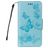 Mobigear Butterfly Samsung Galaxy A8 (2018) Hoesje Bookcase Portemonnee - Blauw