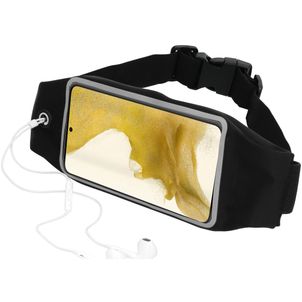 Mobiparts Comfort Fit Belt Telefoonhouder Hardlopen Samsung Galaxy A22 5G Sport Hoesje Neopreen Heuptas - Zwart