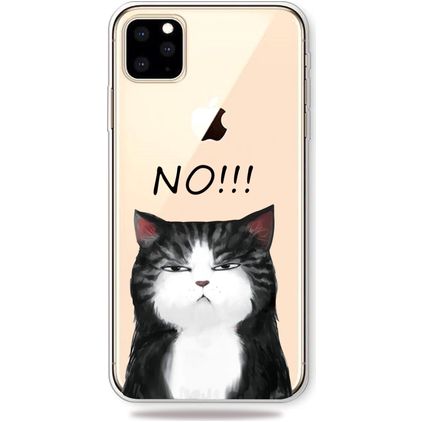 Mobigear Design iPhone 11 Pro Max Hoesje Flexibel TPU Backcover - Kat