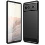 Mobigear Brushed Slim Google Pixel 6 Hoesje Flexibel TPU Backcover - Zwart