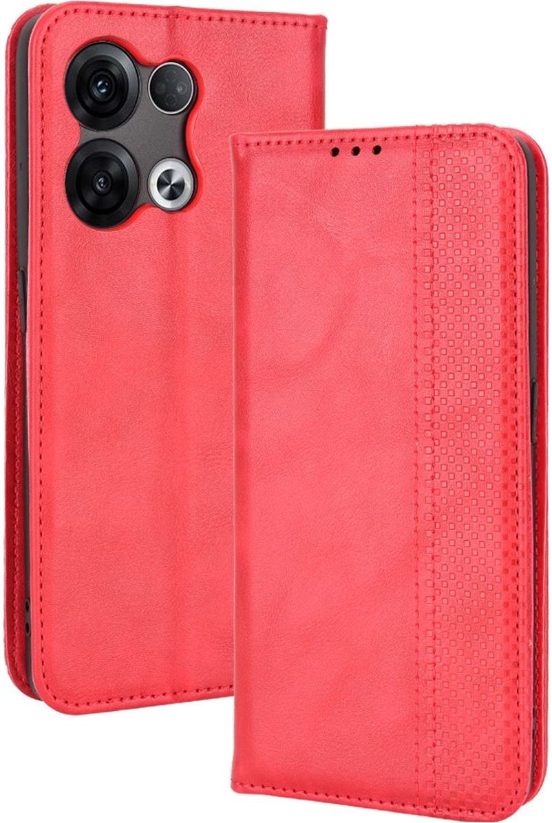 Mobigear Croco OPPO Reno 8 Pro 5G Hoesje Bookcase Portemonnee - Bruin