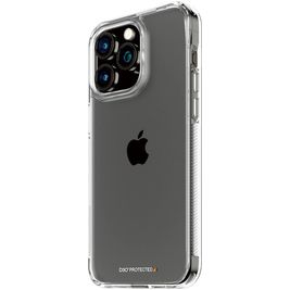 PanzerGlass D30 Doorzichtig iPhone 15 Pro Max Hoesje Hardcase Backcover Shockproof - Transparant