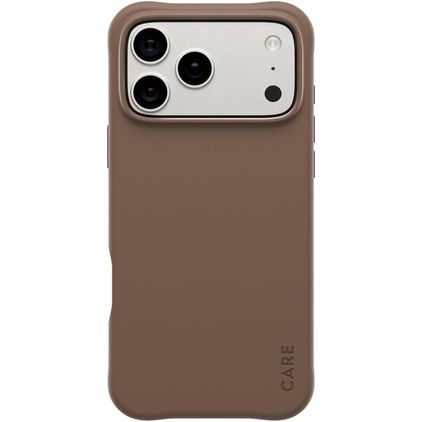 CARE by PanzerGlass Fashionable iPhone 17 Pro Max Siliconen MagSafe Hoesje Backcover - Espresso