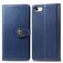 Mobigear Snap Button iPhone 7 Hoesje Bookcase Portemonnee - Blauw