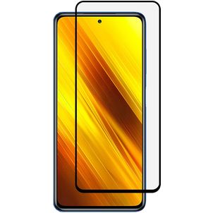 Mobigear Premium POCO X3 Glazen Screenprotector - Case Friendly - Zwart