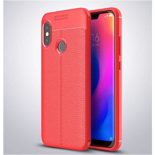 Mobigear Luxury Xiaomi Mi A2 Lite Hoesje Flexibel TPU Backcover - Rood