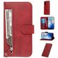 Mobigear Zipper Samsung Galaxy S20 Hoesje Bookcase Portemonnee - Rood