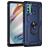 Mobigear Armor Ring Motorola Moto G60 Hoesje Hardcase Backcover Shockproof met Ringhouder - Blauw