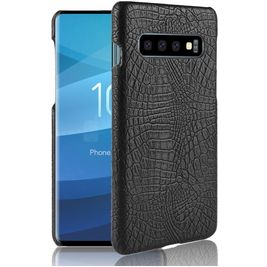 Mobigear Croco Samsung Galaxy S10 Hoesje Hardcase Backcover - Zwart Mobigear Croco Samsung Galaxy S10 Hoesje Hardcase Backcover - Zwart