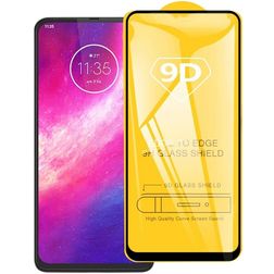 Mobigear Premium Motorola One Hyper Glazen Screenprotector - Case Friendly - Zwart