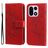 Mobigear Flowers OnePlus 15 Hoesje Bookcase Portemonnee - Rood