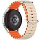 Mobigear Ocean Siliconen Smartwatch Bandje Gespsluiting - Universeel 22 mm connector - Oranje / Sterrenlicht