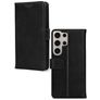 Mobilize Wallet Samsung Galaxy S24 Ultra Hoesje Echt Leer Bookcase Portemonnee - Zwart